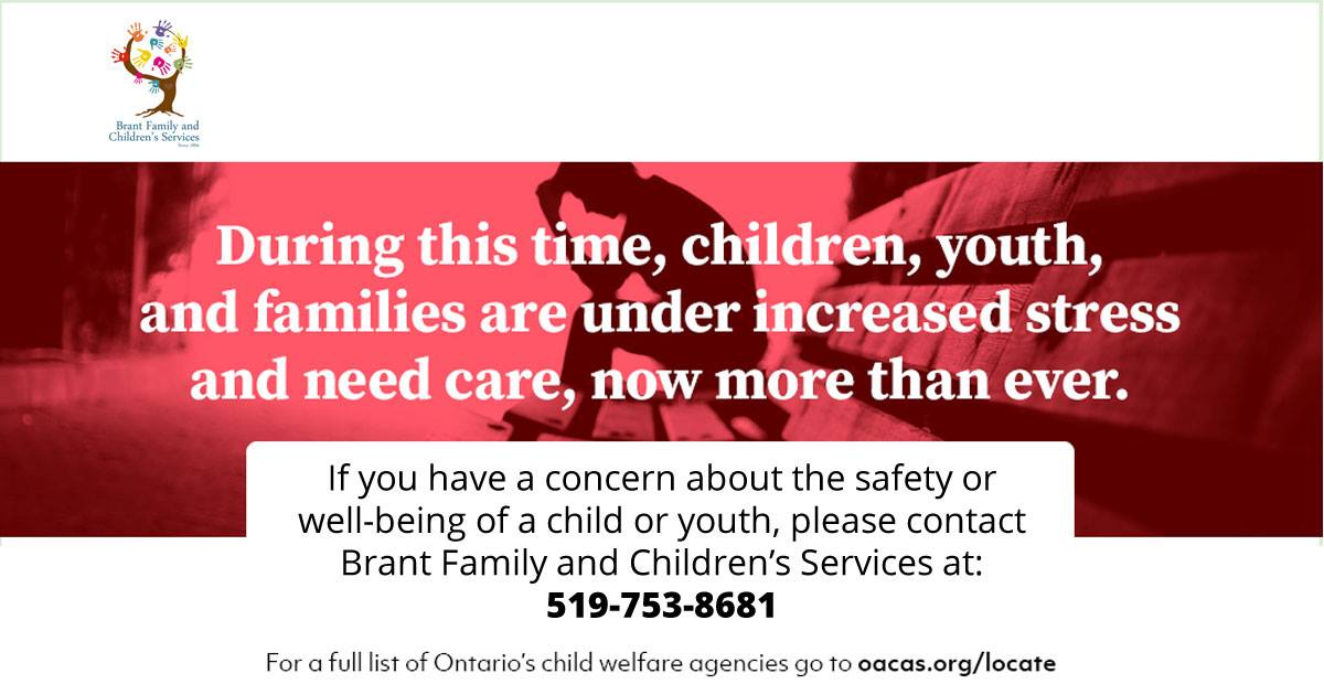 Brant_FACS's tweet photo. If you have a concern about the safety or well-being of a child or youth, please contact Brant Family and Children’s Services at:  519-753-8681. Or visit https://t.co/iB1lvKBtaB

#BrantFACS https://t.co/8F0bD0T8oO