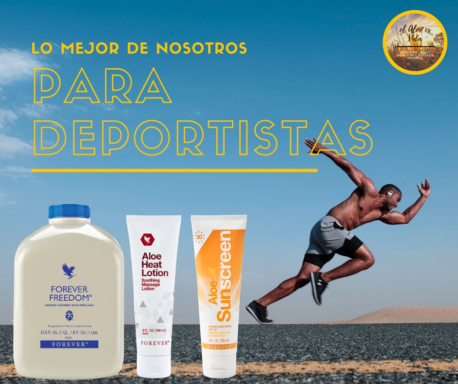 ElAloeesVida1's tweet photo. Lo mejor de nuestros productos, especialmente diseñados para Deportistas 🏋️⛹️🏊♀️🤽♂️🚵♂️🧗♀️.
Pídelo aquí 👉https://t.co/xHHn78UQvw
#salud #nutrición #cuidadopersonal #foreverlivingproducts #foreverfreedom #aloeheatlotion #aloesunscreen https://t.co/n2EpfqzUOc