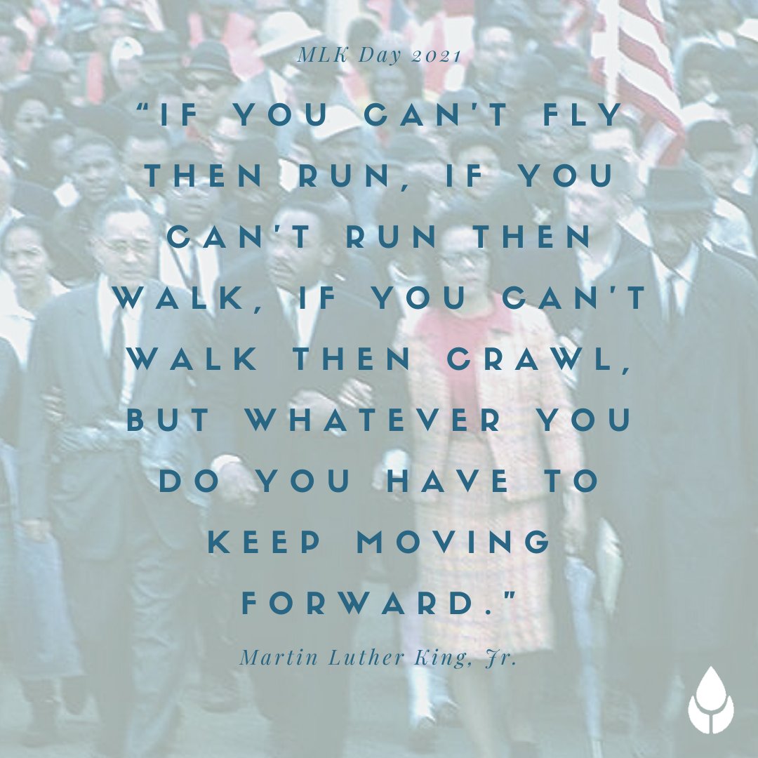 hotelylem's tweet photo. “If you can’t fly then run, if you can’t run then walk, if you can’t walk then crawl, but whatever you do you have to keep moving forward.” We have to keep moving in the direction of good! 

#MLKDay #QuotesbyMLK #civilrights #moveforward https://t.co/FF6TjJIXC2
