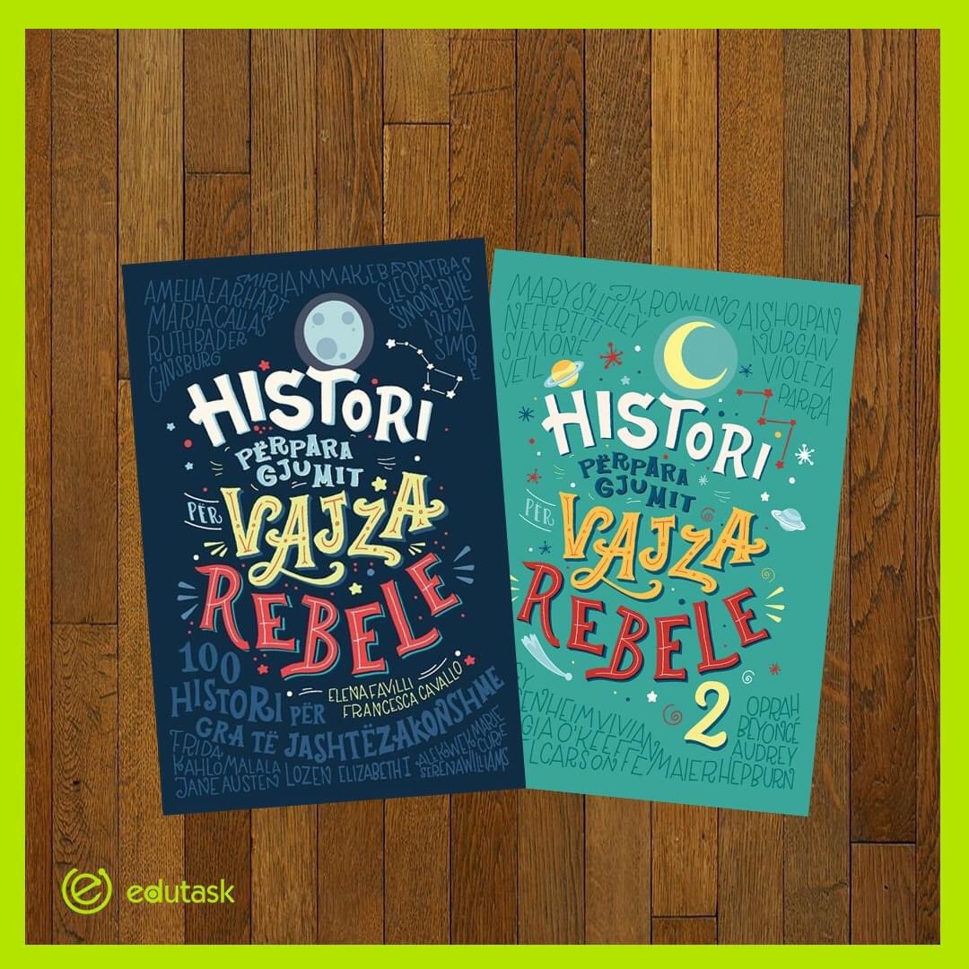 EduTask's tweet photo. Good Night Stories for Rebel Girls is a children's book packed with 100 bedtime stories about the life of 100 extraordinary women from Elizabeth the I till Serena Williams, illustrated by 60 female artists from all over the world. 

#EdutaskReccommends #bookoftheweek📚 https://t.co/wppS0Hj4ME