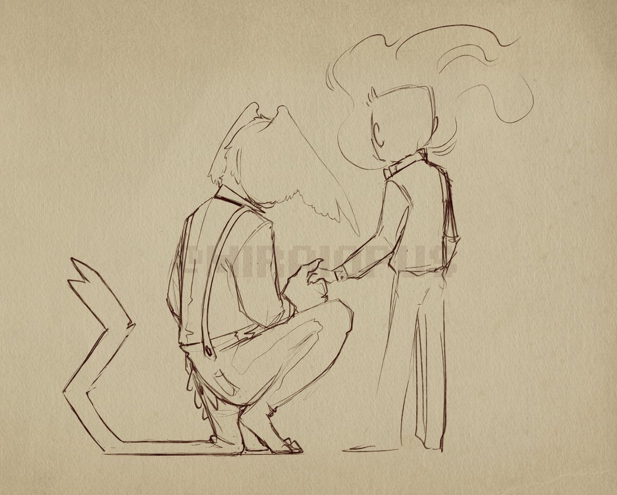 MiraiOpus's tweet photo. WIP of OFF ocs, Héraut the messenger (left) is mine and Sunny the Elsen belongs to @AnxiousMushroom .
#WIP #offgameoc https://t.co/Ab9ONOJ3pB
