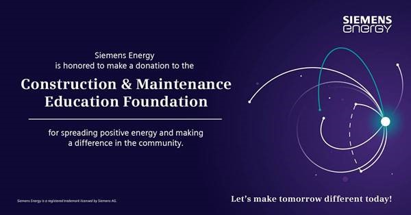 CMEF is so honored to be one of the $10,000 winners, and we will use the donation to continue promoting our effective and passionately supported Community Based Workforce Development, Outreach, and Craft Training programs. We cannot thank Siemens Energy enough for this donation.