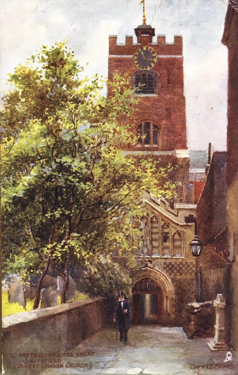 And finally, St Bartholomew the Great in Smithfield - barely changed from 1904...