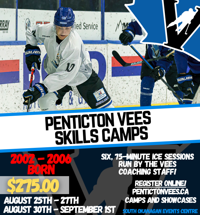 Registration is now open!

The Vees will be hosting an Identification Camp and a pair of Skills Camps at the <a href="/SOEC/">SOEC</a>, beginning in late May!

ID CAMP : pentictonvees.ca/identification…

SKILLS CAMPS : pentictonvees.ca/skills-and-con…

#BCHL