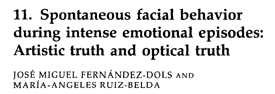 It's also important to delineate between work on the *production* of facial behavior and work on the *perception* of facial behavior. Don't conflate their findings! ( http://doi.org/cxrphx&nbsp;) Finally, Bayesian multilevel models are super flexible and useful in psychology. 24/25