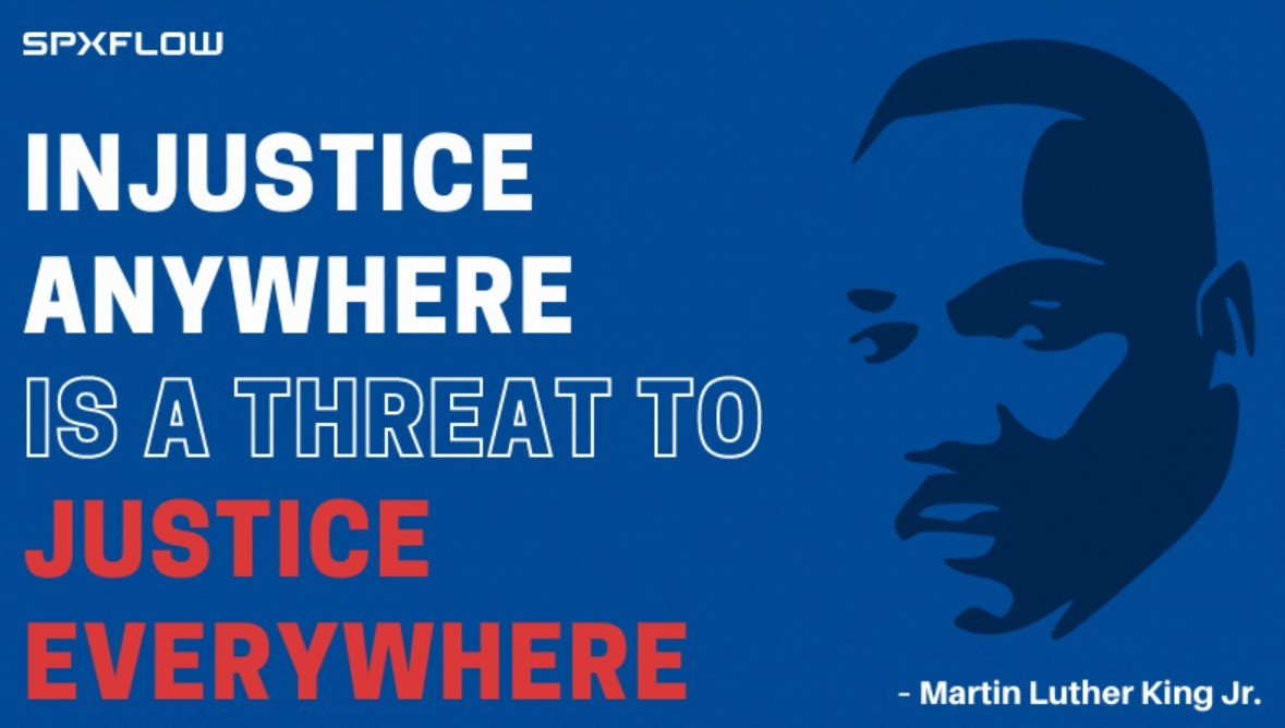 SPXFLOW's tweet image. We encourage our team members to honor civil rights hero Martin Luther King Jr.'s legacy through service to our communities.  Alongside our ABLE employee resource group, we're promoting community service activities Jan. 18-23. bit.ly/3inWJs2 #MLKDaysofService