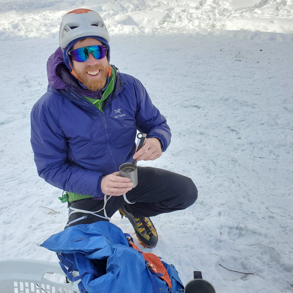 FirstAscentCB's tweet image. These times have been hard, so our 3 partners got together the best way we know how-- by enjoying the outdoors &amp;amp; coffee together.  We hope you can get outside with someone who's got your back &amp;amp; encourages you to push through, whether it's a friend, a dog, or the mountain itself.