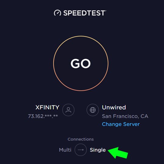 MySlingStudio's tweet image. 📌 REMINDER: When testing internet at your location using tools like speedtest.net, be sure to run the "SINGLE" connection test. 

This will give you a MORE ACCURATE measurement of your real-world upload speeds for video.

For HD streams, we recommend minimum 8Mbps.