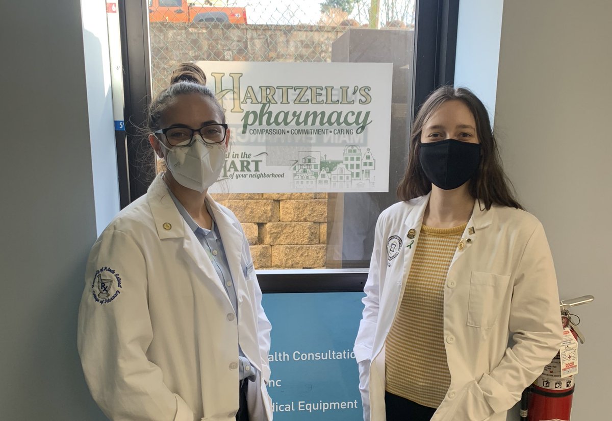 These rockstar students 🤩from <a href="/pittpharmacy/">Pitt Pharmacy School</a> and <a href="/URI_Pharmacy/">URI Pharmacy</a> are on track to give over 600 #CovidVaccine 💉this week at <a href="/HartzellsRx/">Hartzells Pharmacy</a>  <a href="/PPCN_CPESN/">PPCN</a> <a href="/CPESN/">CPESN</a> <a href="/Commpharmacy/">NCPA</a> <a href="/flipthepharmacy/">Flip the Pharmacy</a> <a href="/CPFgrants/">CPF</a>