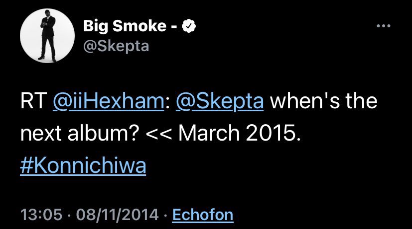 But still no word on when Konnichiwa would be released; until November of 2014 were Skepta stated that Konnichiwa would be releasing the in the following spring. This however didn’t amount to an album with it being delayed again.