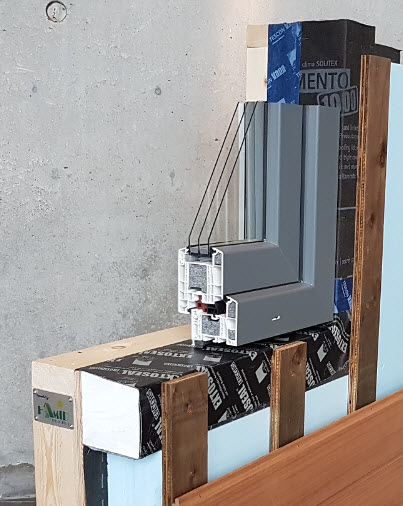 ThermalBridging's tweet photo. #compacfoam supports windows positioned within exterior insulation preventing #thermalbridging in window openings. Calculations available for screw locations and correct density.  #https://www.youtube.com/watch?v=5sSKsKB9doc, #passivehouse #passivebuilding #buildingenvelope https://t.co/IHl5IfP86P