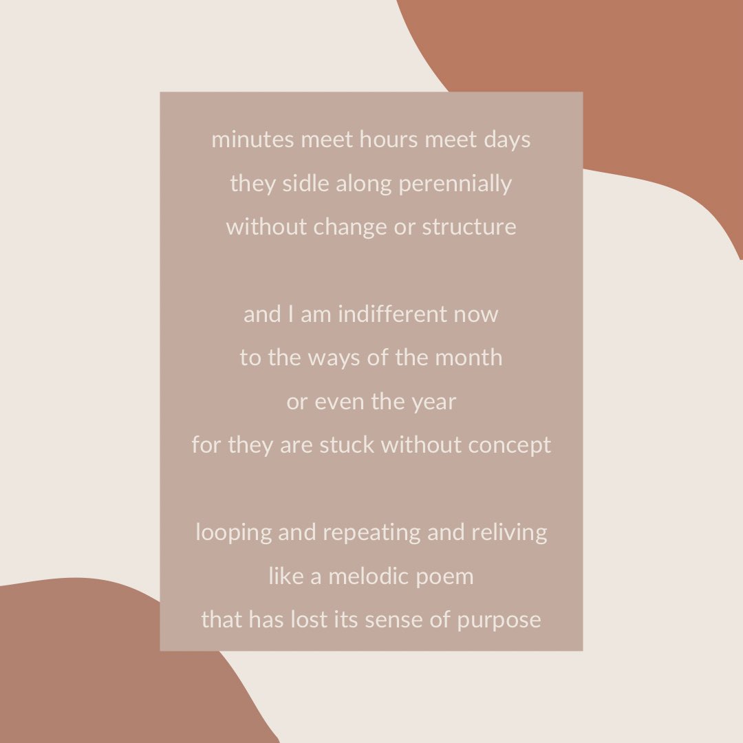 0hMySt4rs's tweet photo. Day 14 of #LockdownPoems I asked my manager to provide me with a word to base my poem around today and ‘perennially’ was her choice. I’ve also taken out grammar / punctuation to make it feel unstructured and without routine, just as our days feel in lockdown. Feedback welcome 📝 https://t.co/LgSZ6MbJ4m