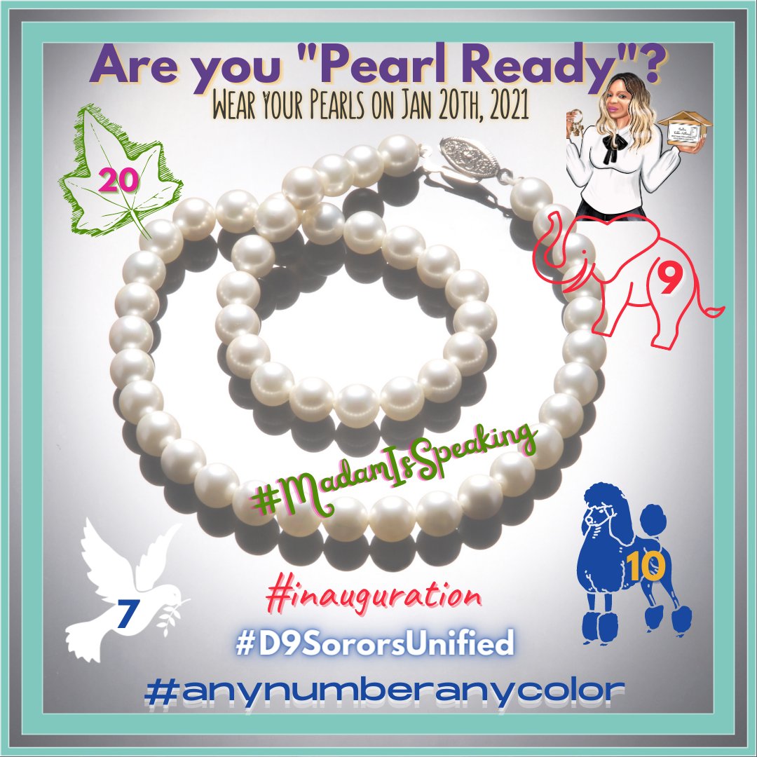 Are you 'pearl ready?' If not, you have 2 days to get some! #LadiesUnite #D9Unified
#wearyourpearls