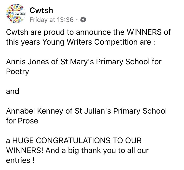 AOTH_NP20's tweet photo. Also! We just wanted to say congratulations to the lucky winners of @Cwtsh_Library writing &amp; poetry competition announced last week... missed it? See below! ⬇️⬇️⬇️ #PortHour https://t.co/EDTwozsLyN