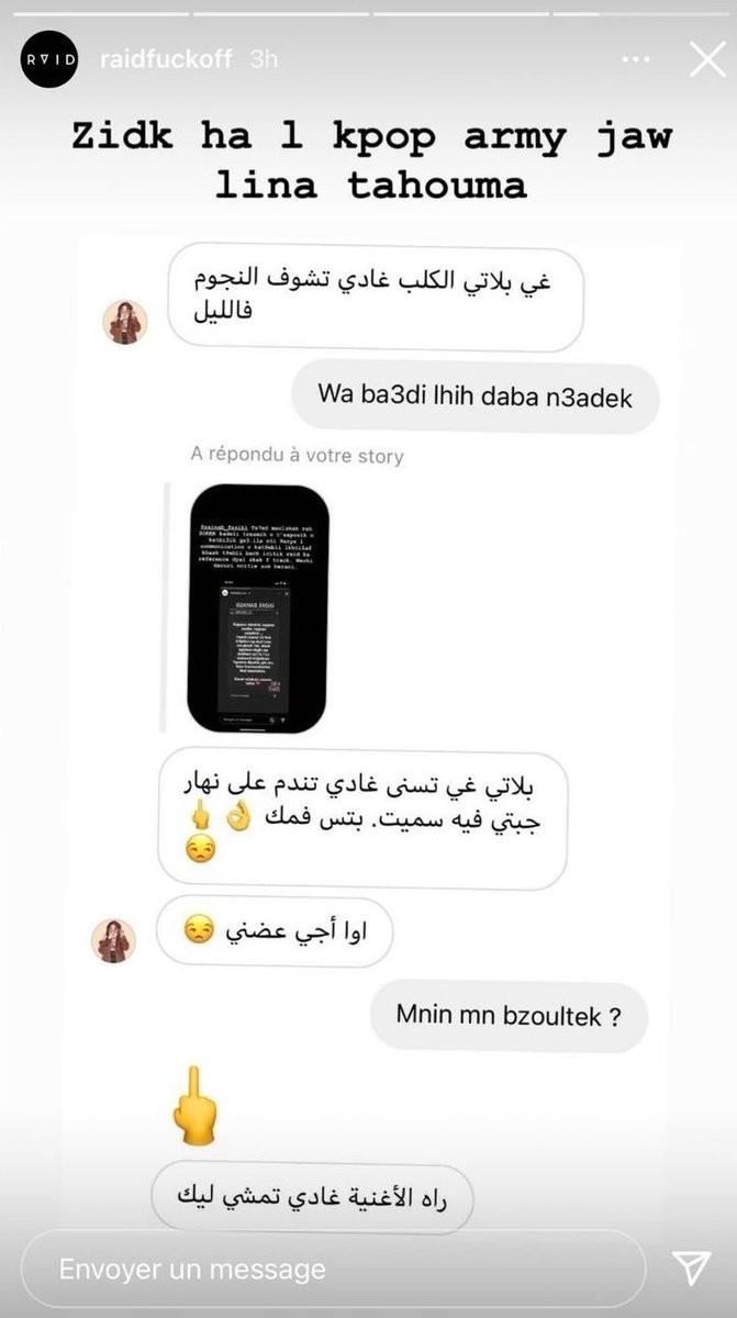 saraakxs's tweet photo. a moroccan rapper insulted bts (called them f@gs)and disrespected  our fandom please kindly report his vid without watching it or giving him views 🙏🏻 https://t.co/5KCrayzGmW
