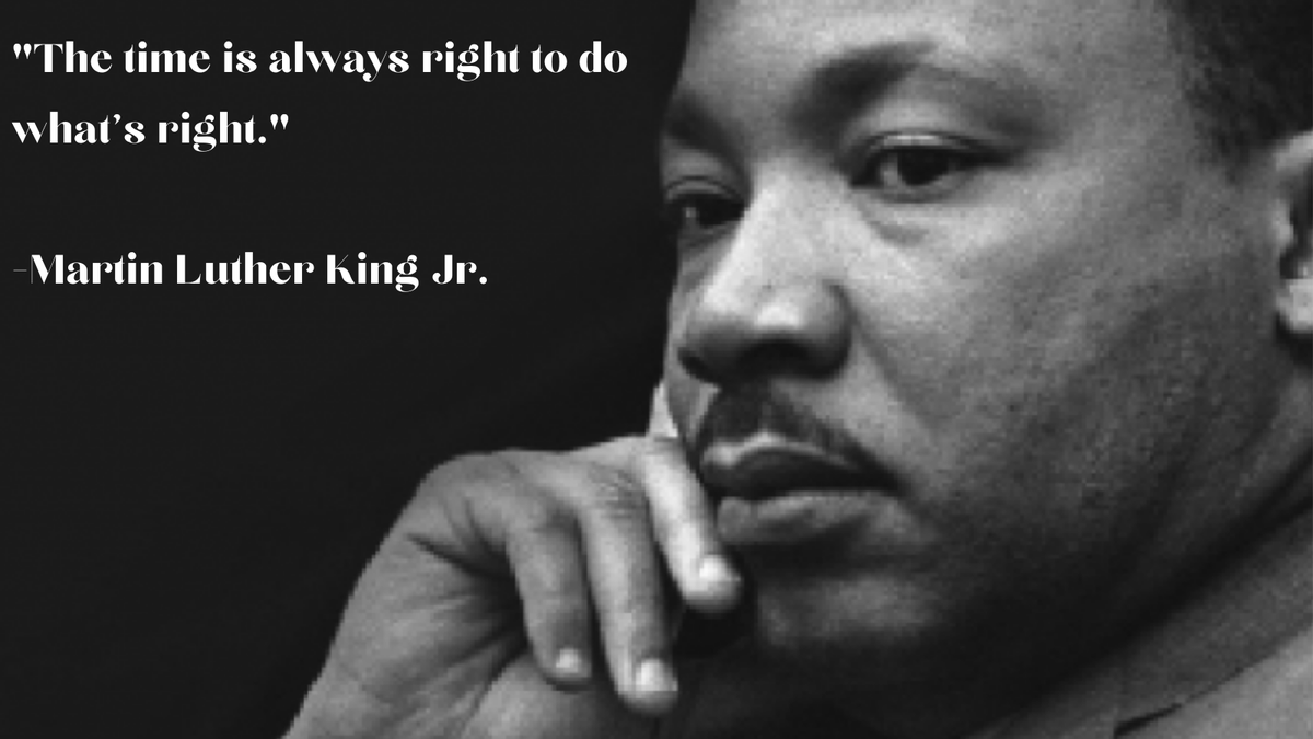 Today we remember, honor, and reflect on Dr. Martin Luther King Jr.'s legacy. Turn the day off to a day on and continue to actively dismantle social injustices.

#MLKDay