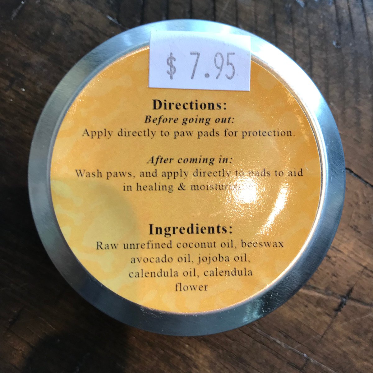 Introducing LDFC Paw Balm!
All-natural, simple ingredients, and made in-house.

Ideal for protecting paws from salt, and healing dry paws.

Normally $7.95, but $2 off for the month of January!

#pawbalm #pawprotection #drypaws #crackedpaws #coldweather #drivewaysalt #sidewalksalt