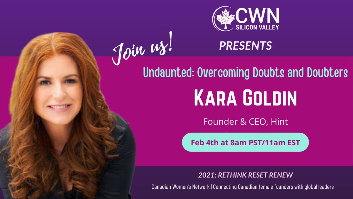 Want to hear an amazing success story from a fellow entrepreneur that had turned into a global brand? Join us for a fireside chat on Feb 4th with Kara Golden, Founder & CEO @Hint, best known for its award-winning Hint® water 👉 Register: bit.ly/38V763y