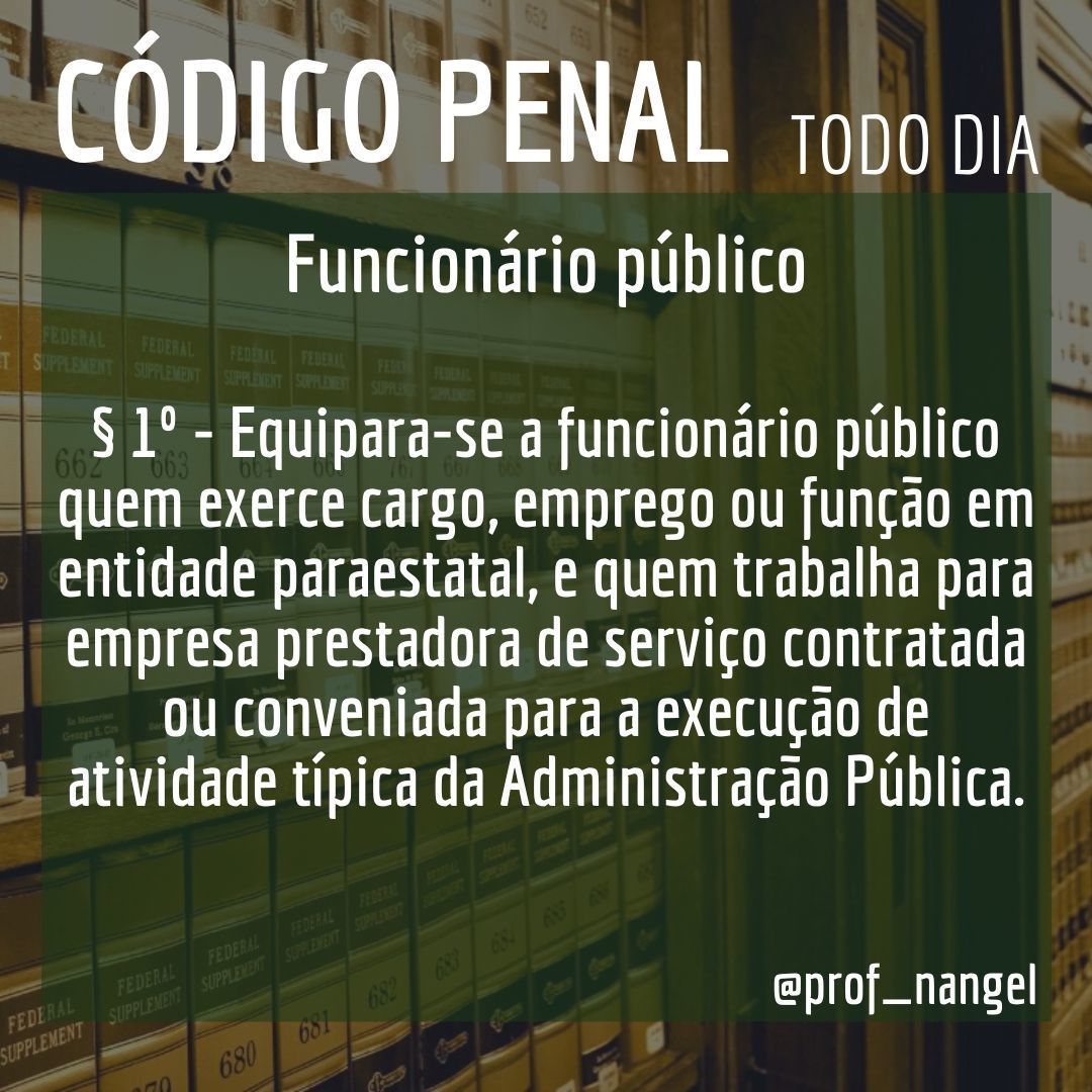 prof_nangel's tweet image. #direitopenal #funcionáriopúblico #remuneração #cargo #emprego #funçãopública #serviço #administração #crimes #oab