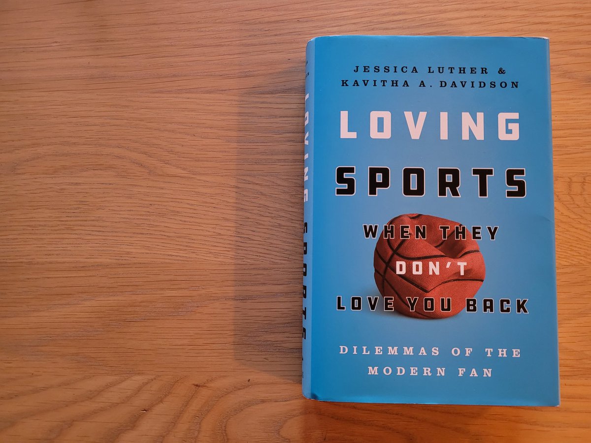 EmmaOffTwitr's tweet photo. Just finished #LovingSports by @jessicawluther & @kavithadavidson. Can highly recommend. Covers so many topics from brain injuries, to racist mascots, mega events & stadia and much, much more. Learnt a lot and it's definitely given me a lot to think about as a sports fan. https://t.co/VVqXDRyFln