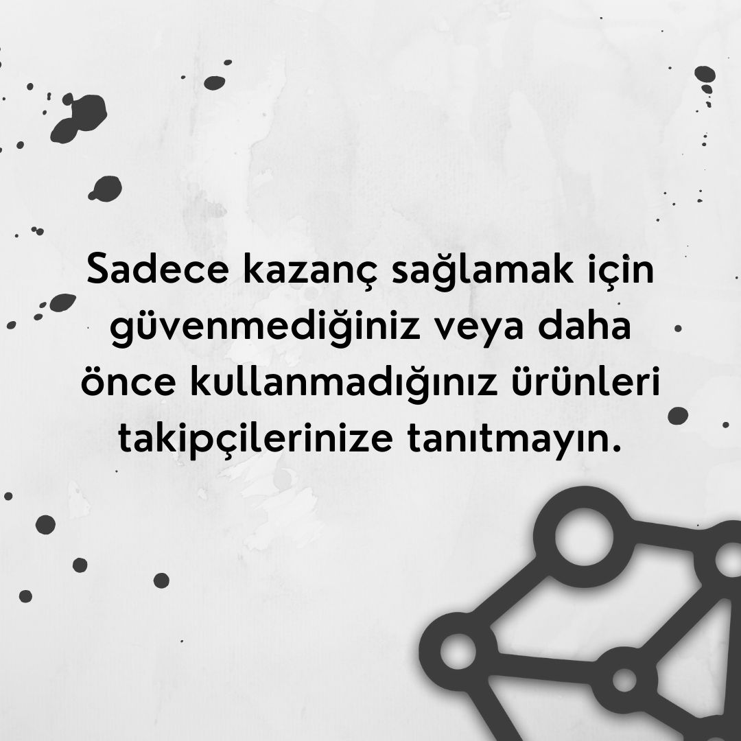 Markalar çalışacakları Influencer’ların erişim oranlarının yanı sıra onların takipçileriyle arasındaki güven ve samimiyet ilişkilerinide önemsemektedir. Takipçilerinize güven sağlamanız onlarla iletişiminizi güçlendirir. Bu sayede marka işbirliklerinde daha fazla yer alabilirsin.