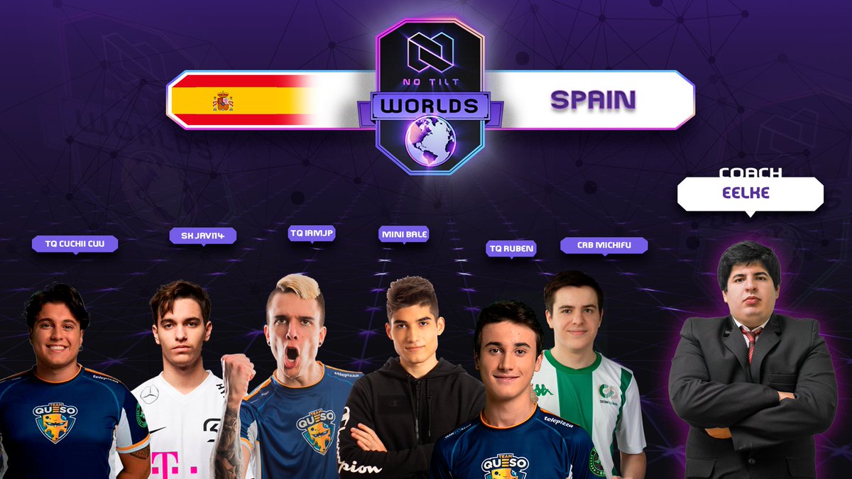NoTiltGG's tweet photo. 🇪🇸 SPAIN 🇪🇸

🗣️ @Vodkitaa
🗣️ @EelkeARG
👤 @Javi14__
👤 @rubizalez
👤 @michifucr
👤 @iAmJPey
👤 @Cuchii_Cu
👤 @Real_BaleGame
👥 @clashroyaleSE

#NTWorlds 🌐 https://t.co/oJWoWvURCr