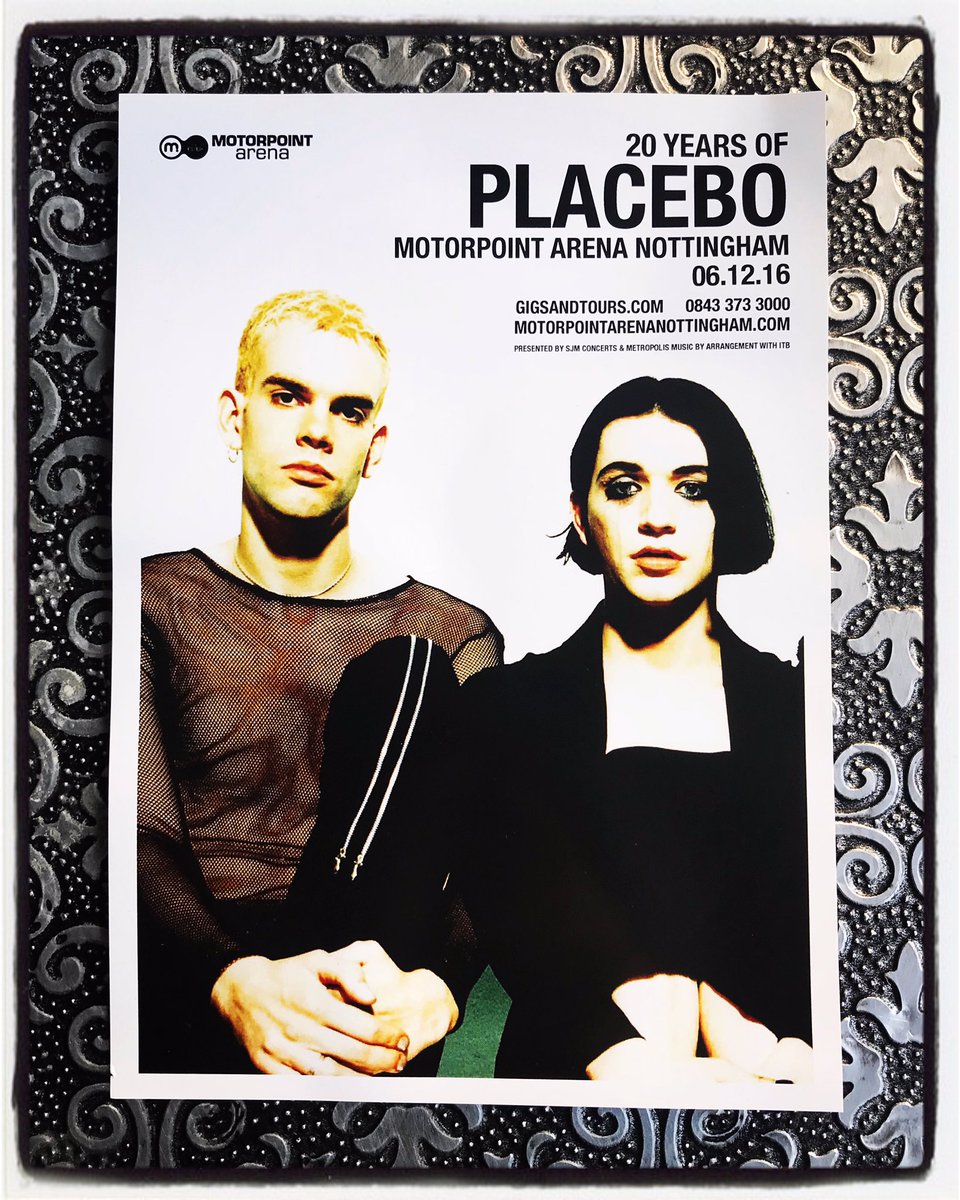 PlaceboFansUK's tweet photo. 20 Years Of Placebo - 2016 Nottingham Flyer #Placebo #BrianMolko #StefanOlsdal #Placebo20 #PlaceboNottingham #PlaceboCollection #Placebo2016 #PlaceboFansUK #PlaceboWorld #NancyBoy #PureMorning #EveryYouEveryMe #SlaveToTheWage #20YearsOfPlacebo #PlaceboTour https://t.co/f9dyiWrmiE