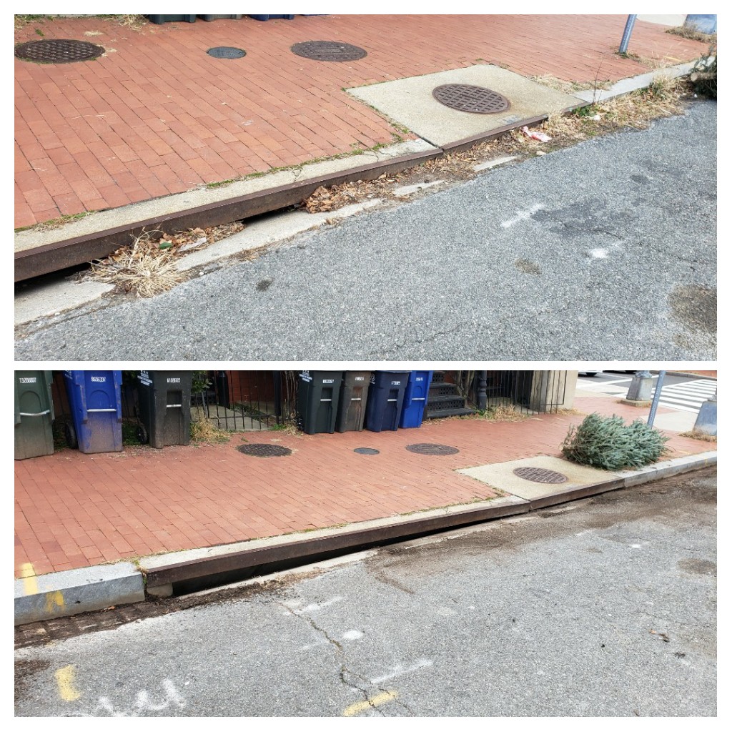 briankirrane's tweet photo. Took part in #CleanTheHill a little bit today! We of course didn't forget our friends @dcwater (this drain might need some professional help though 😬)! https://t.co/clW2t0OdMg