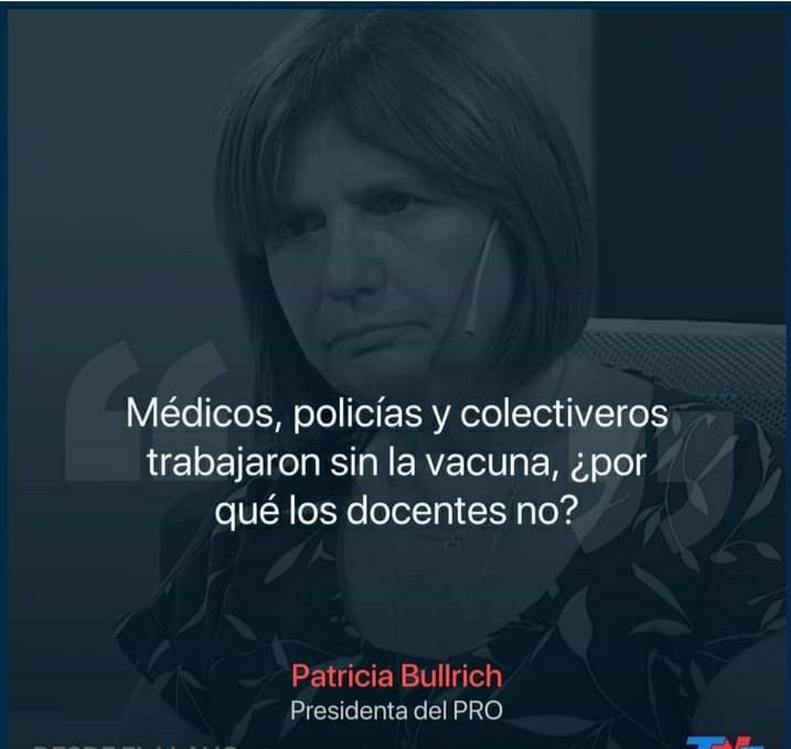 Pato_MOk's tweet photo. Como te banco Patricia Bullrich !!!
Se tenía que decir y se dijo!!👏👏👏👏👏👏👏👏👏👏👏 https://t.co/yvkwvjNLr2