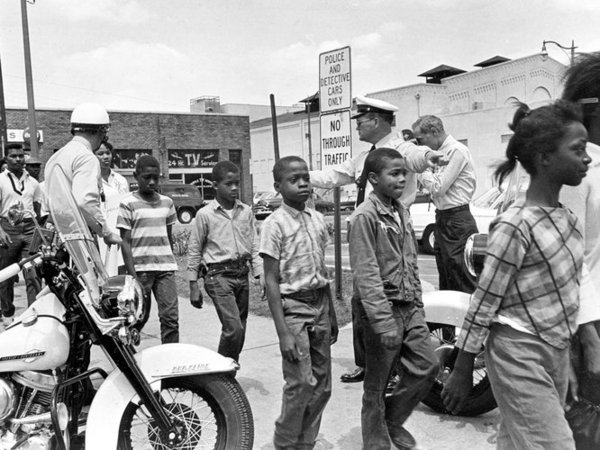 The goal was to gather and talk to the mayor about the segregation in the city, but the students were met by police instead. They were there to arrest the children for "marching without a permit."