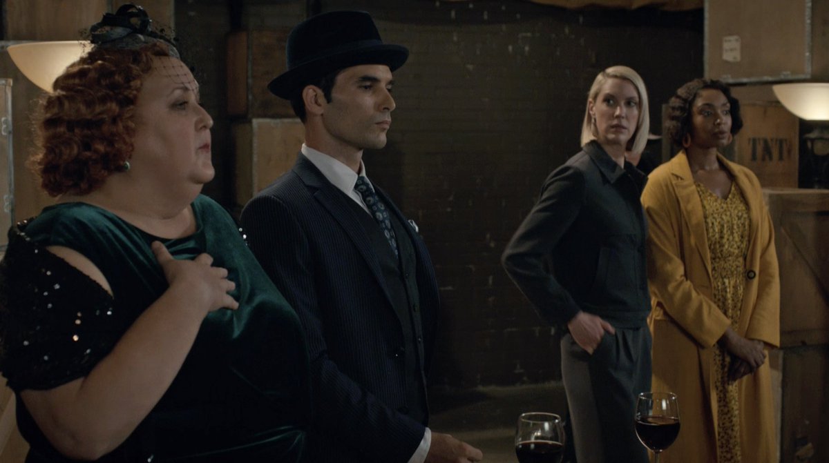 CBCFrankieDrake's tweet photo. Should we start a Flo and Alessandro fan club? Because these moments from tonight's episode are GOLD! 🍷
#FrankieDrakeMysteries 

@SharronMatthews
#JonathanSousa https://t.co/EQT8oSk4jB