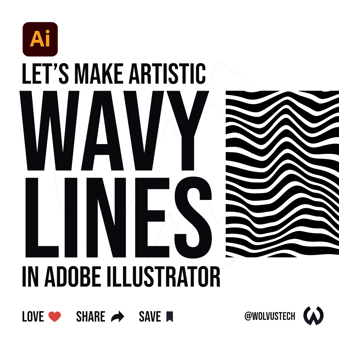wolvustech's tweet photo. What about taking lines into the next level, making them into wavy line pattern that is certainly artistic? Let us show you how to do it using Adobe Illustrator in simple steps 😎

View full on Facebook: https://t.co/RWwa9pBFjl

via @wolvustech https://t.co/HqGIundMFr
