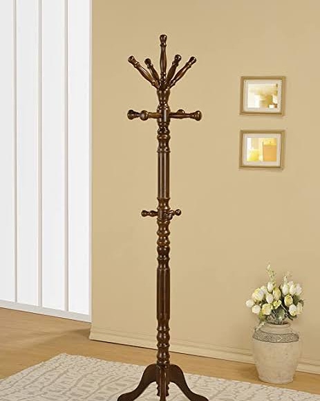 Introduce a classic touch to your home decor with the Home Craft Traditional Spinning Top Wooden Coat Rack.  This attractive piece boasts a classic design that will complement nearly any home decor, from traditional to contemporary. #Coatstand #valetstand #homedecor #interiors