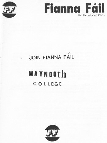 Join Fianna Fáil Maynooth College