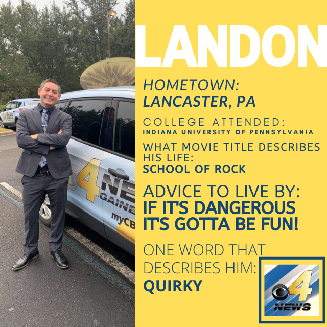 mycbs4's tweet photo. #MeetTheTeamMonday is back. Please welcome our newest reporter @LandonReports ! #MyCBS4 https://t.co/RjEQmUX6F7