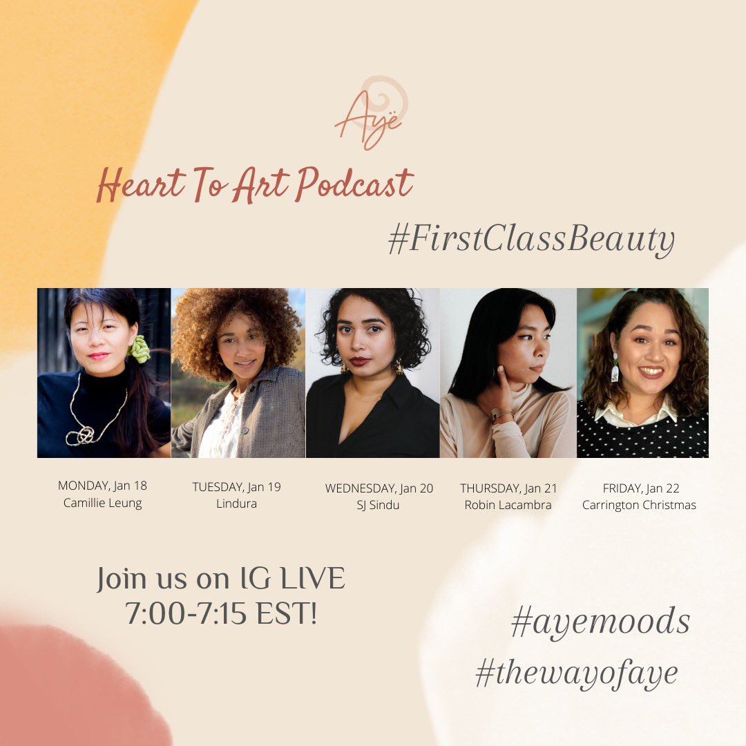 Look at this panel tho! Week 2 of our #firstclassbeauty series starts in T-minus 2 hrs. Head to our IG and join us for our live Q&A as we discuss the  natural beauty of diversity, art & culture and self-love!