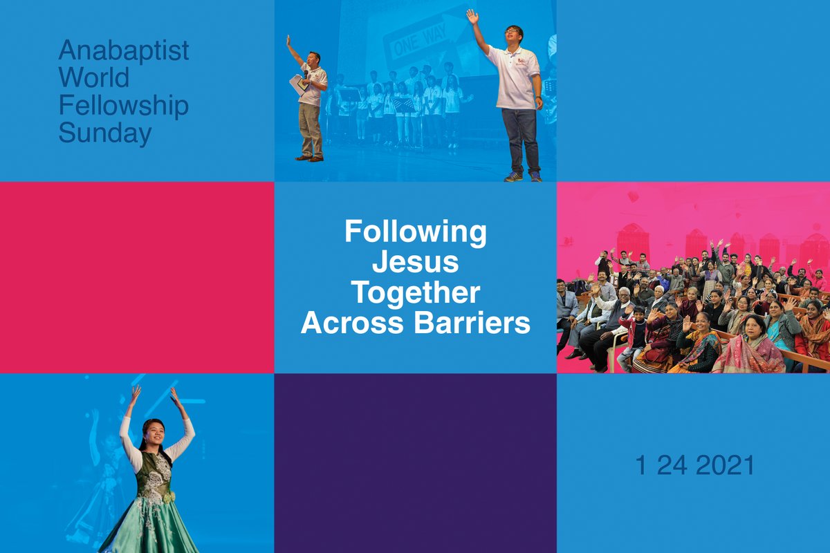 This Sunday, Jan. 24, 2021, is Anabaptist World Fellowship Sunday! This year's theme is "Following Jesus together across barriers." Click on the post below from <a href="/mwcmm/">MWC-CMM</a>  for the worship package, Scripture verses and additional online resources. mwc-cmm.org/resources/anab…