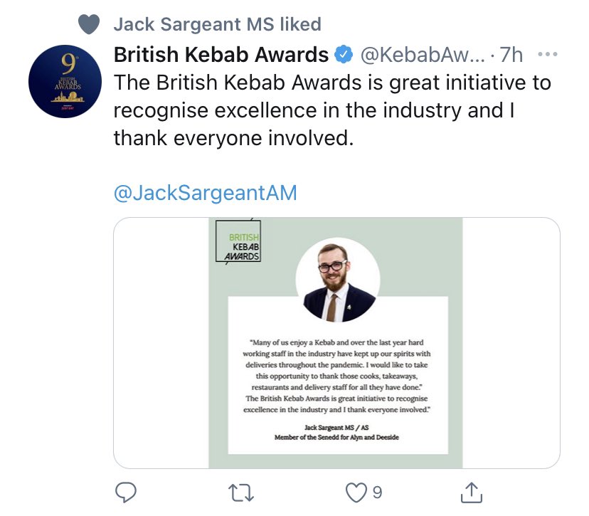 somme5's tweet photo. The welsh government are getting the vaccine roll out all wrong and there goes our useless MS @JackSargeantAM @fmwales staying quiet about our health but we give interviews about kebabs !! #gethimout https://t.co/05Z3Fj3Ufp