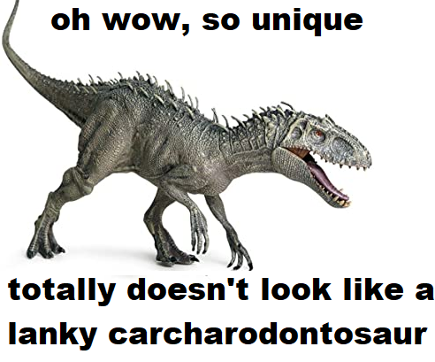 2) the hybrid concept to begin with. Of course I stil dislike the military hybrid idea, but with it being revealed later into the movie at least you don't have to pull ye old "people are bored of dinosaurs" line