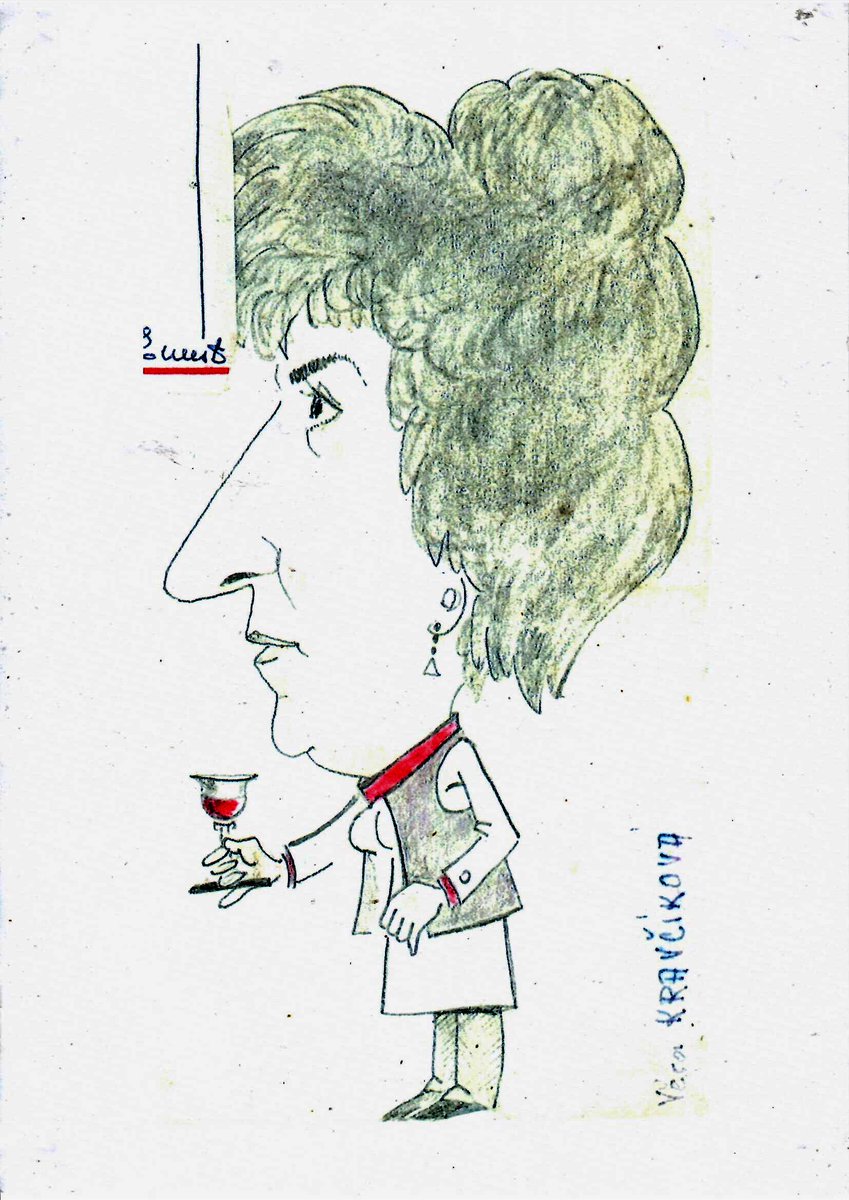 ErnestVaclav's tweet photo. Moje bývalá kolegyně z Velkopavlovické „Vinopy"(oficiálně Mor. vinařské závody). Kreslil jsem vždy hlavně lidi, které jsem viděl kolem sebe. #báseň #poezie #slova #myslenka #karikatury #karikatura #kresba #kresby #báseň #kresbyvdusi #poezie #kresba #slovo #mem #czechmem #říkanka https://t.co/OknexJqMfI