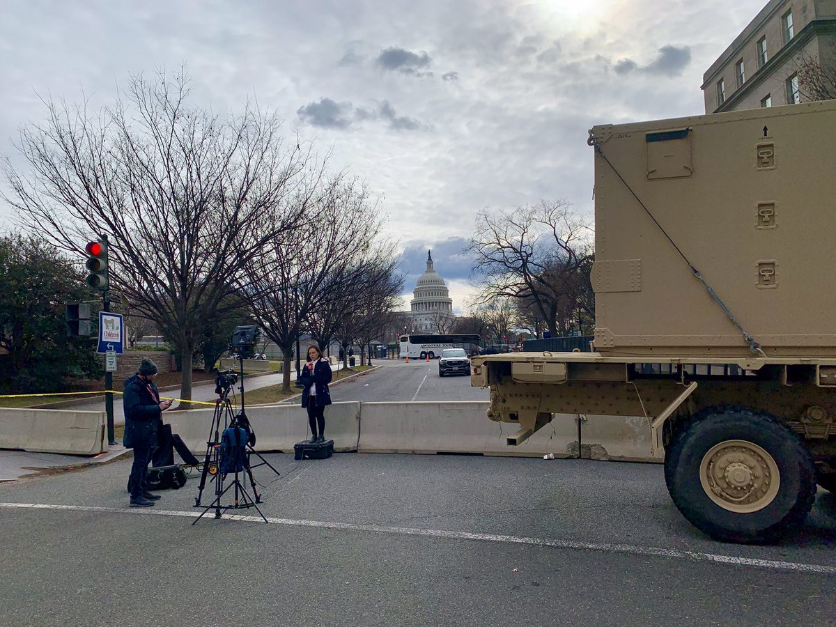 Everywhere I looked, press was set up and broadcasting, or were heading to find places to set up. If I had to bet about whether that photographer was right about whether press outnumbered National Guard, I don’t know where I would put my money 13/