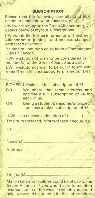 Join The Green Alliance