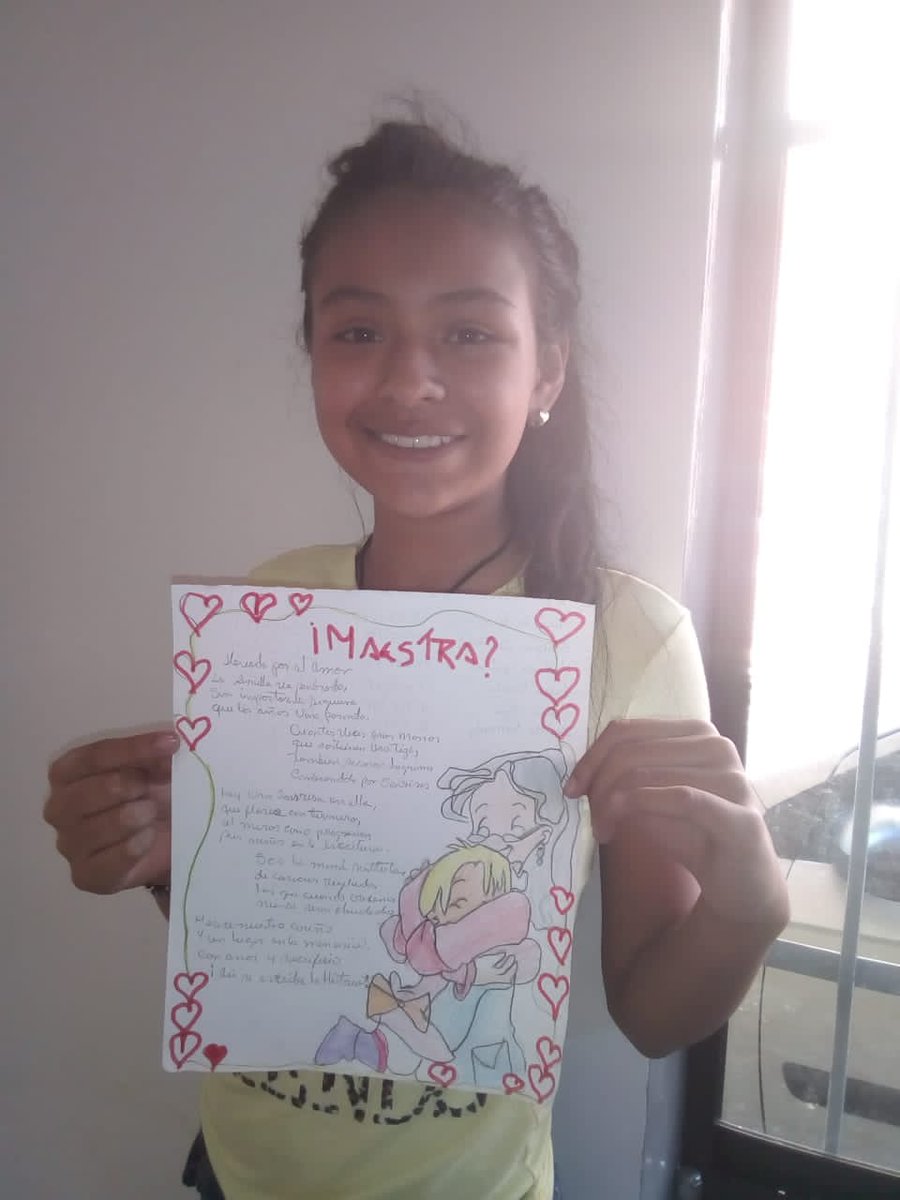 #18deEnero Estudiantes de <a href="/EBAbejal/">EB EL ABEJAL</a> Continúan con expresiones de cariño hacia sus maestros(as), con detalles, caricaturas y poesías. Municipio <a href="/GuasimosCra/">Guásimos CRA</a> <a href="/Miyoer/">Felipe Vega</a>  Estado @ZonaEducTachira <a href="/Crazet2011/">Crazet2011</a> <a href="/charlychaves/">Charly Rojas Chaves</a> @MPPEDUCACION