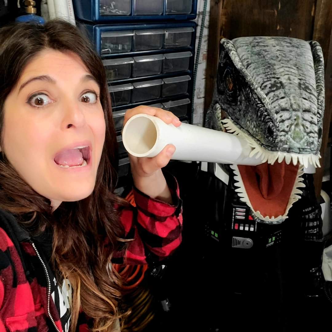 Only 90 mins to go 'til I'm live and Darth Raptor is eating the project!

Watch:
FB: facebook.com/gearheaddiva
YT: youtu.be/F45FZYvjq-I
Twitch: twitch.tv/gearheaddiva