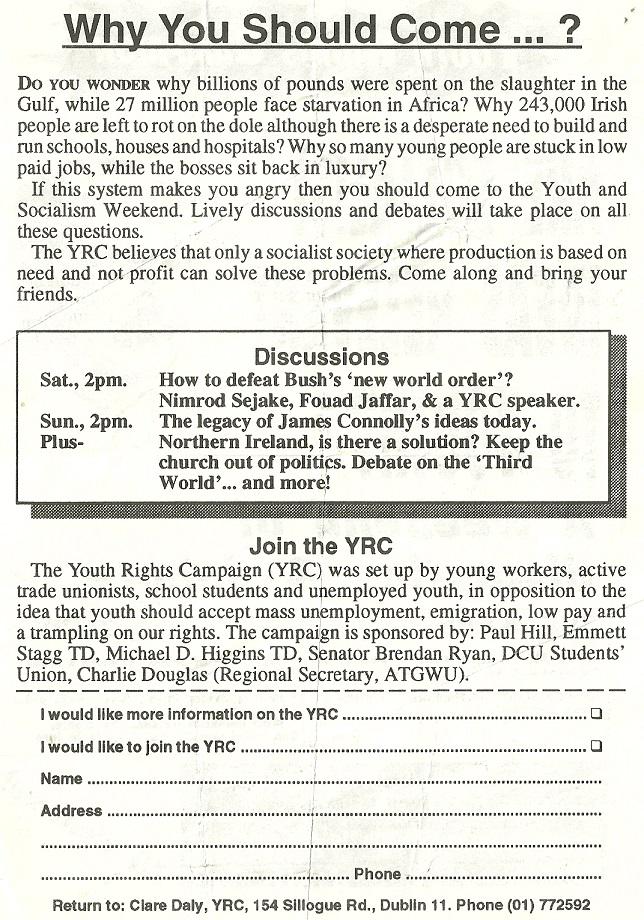 Join The Youth Rights Campaign (A Militant front)