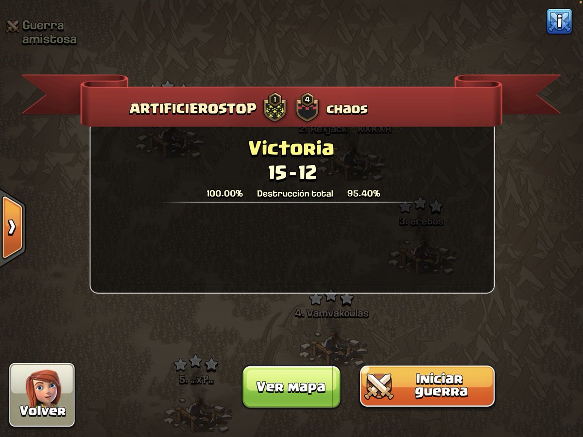 ARTIFICIEROSTOP (@atopcoc) on Twitter photo Buen inicio en la <a href="/EYG_FamilyCoC/">EYG - Evolve Your Game</a> VS <a href="/ChaosTeamCoc/">ChaosTeam</a> GG
Vamos por más 💛🖤
<a href="/NossivoGamer/">ᴶ ᴼ ᴴ ᴬ ᴺ</a> 🇨🇴
<a href="/NumberJuanCoc/">Juan</a> 🇪🇸
<a href="/JUL1AN1_1/">JULIAN 1.1</a> 🇨🇴
<a href="/oskivmcoc/">O s k i v m</a> 🇪🇸
@Kirby_coc 🇨🇱 Buen inicio en la <a href="/EYG_FamilyCoC/">EYG - Evolve Your Game</a> VS <a href="/ChaosTeamCoc/">ChaosTeam</a> GG
Vamos por más 💛🖤
<a href="/NossivoGamer/">ᴶ ᴼ ᴴ ᴬ ᴺ</a> 🇨🇴
<a href="/NumberJuanCoc/">Juan</a> 🇪🇸
<a href="/JUL1AN1_1/">JULIAN 1.1</a> 🇨🇴
<a href="/oskivmcoc/">O s k i v m</a> 🇪🇸
@Kirby_coc 🇨🇱