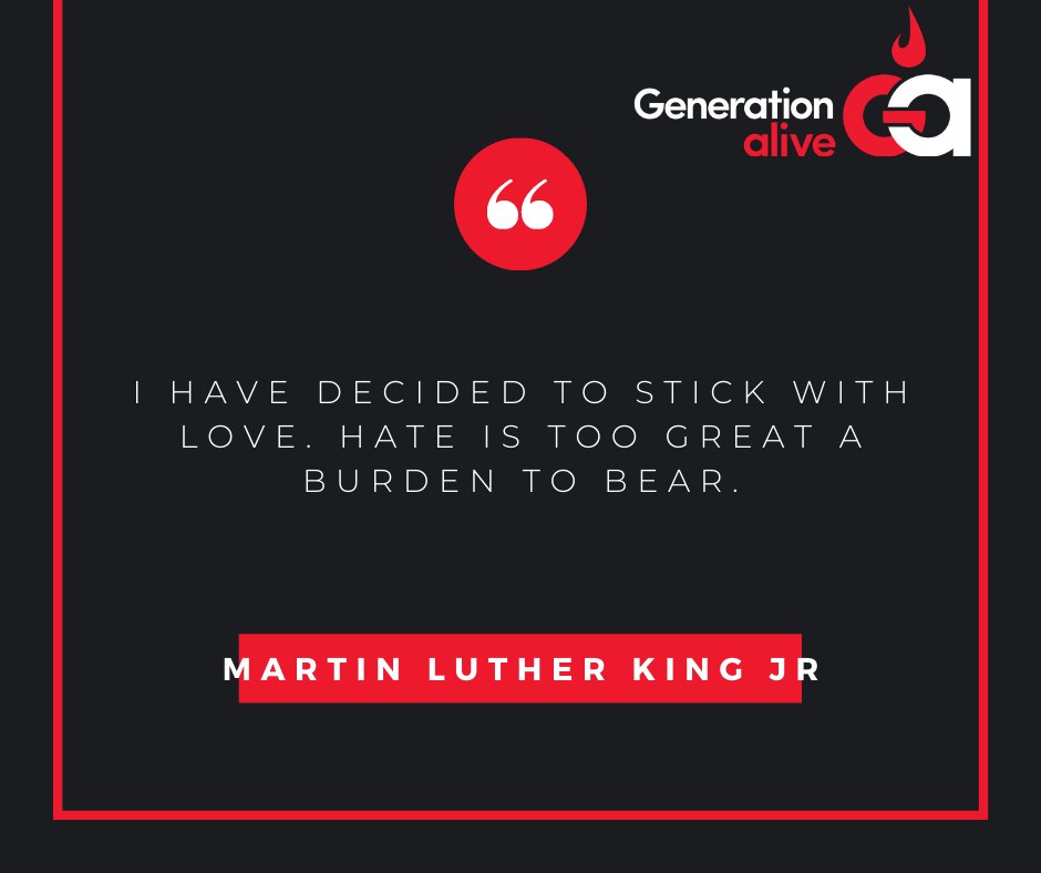 “I have decided to stick with love. Hate is too great a burden to bear.” – Martin Luther King Jr.

Today, we honor Martin Luther King Jr. and the man who inspires us to be more loving &amp; compassionate. #MLK