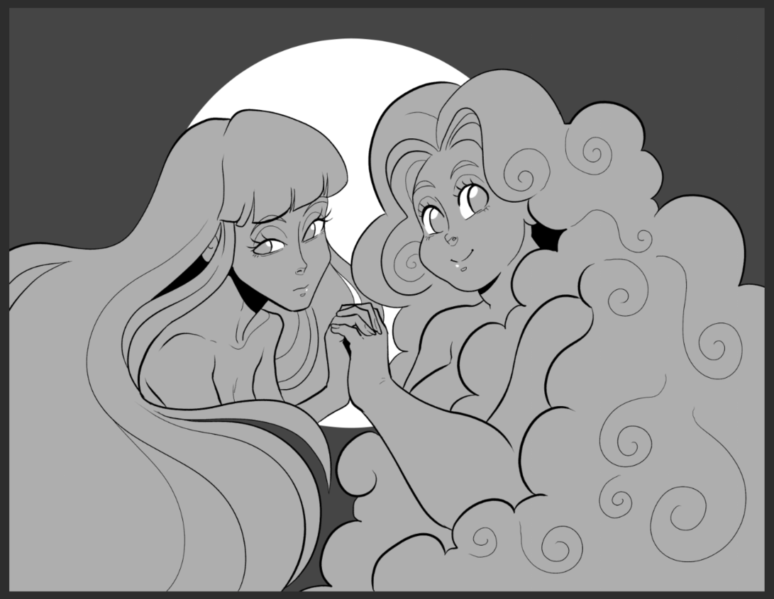 Trying out a DTIYS challenge of @ ludmilacerafoce's art on Instagram. Finished inking and values, now onto colors! 