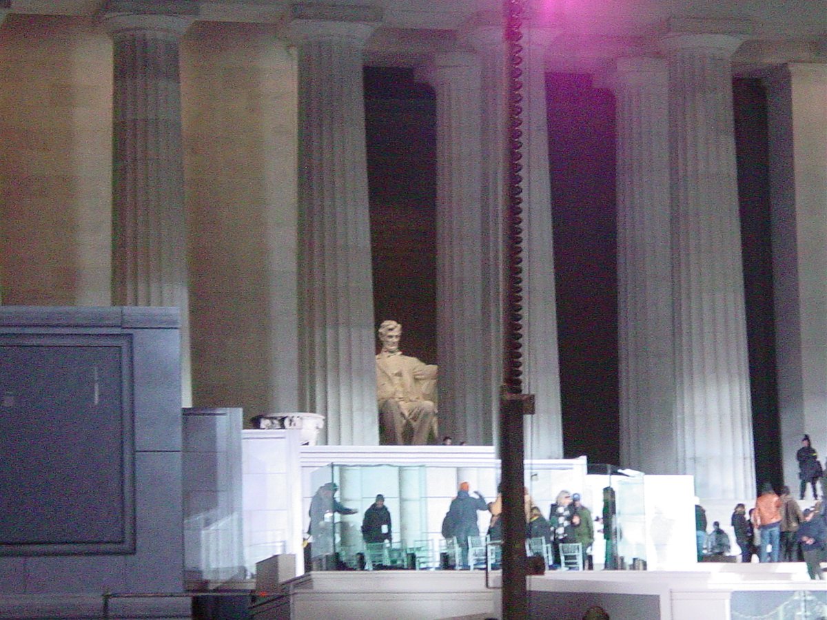 This photo of the The Lincoln Memorial in Washington D.C. was taken on 1/18/2009. The day before the Inauguration of Barack Hussein Obama & Joe Biden.The memorial has been the site of many famous speeches, including Martin Luther King Jr.'s "I Have a Dream" speech.  #MLKDay2021  