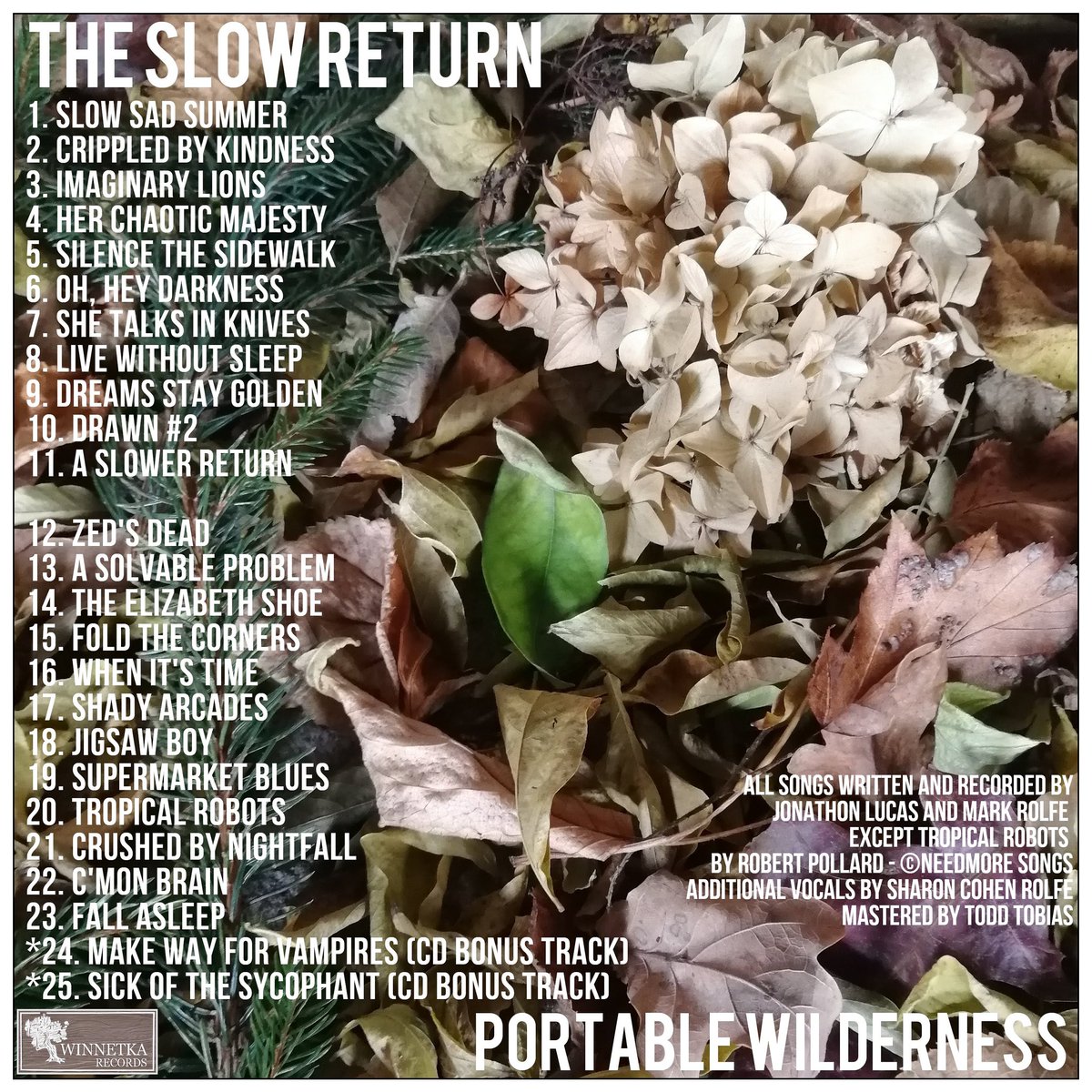 TheSlowReturn's tweet photo. Finally coming good on our promise of a 25 track album, bonus tracks coming to the "long-awaited" CD release of Portable Wilderness.
Next #bandcampfriday https://t.co/4AM5fTF94o